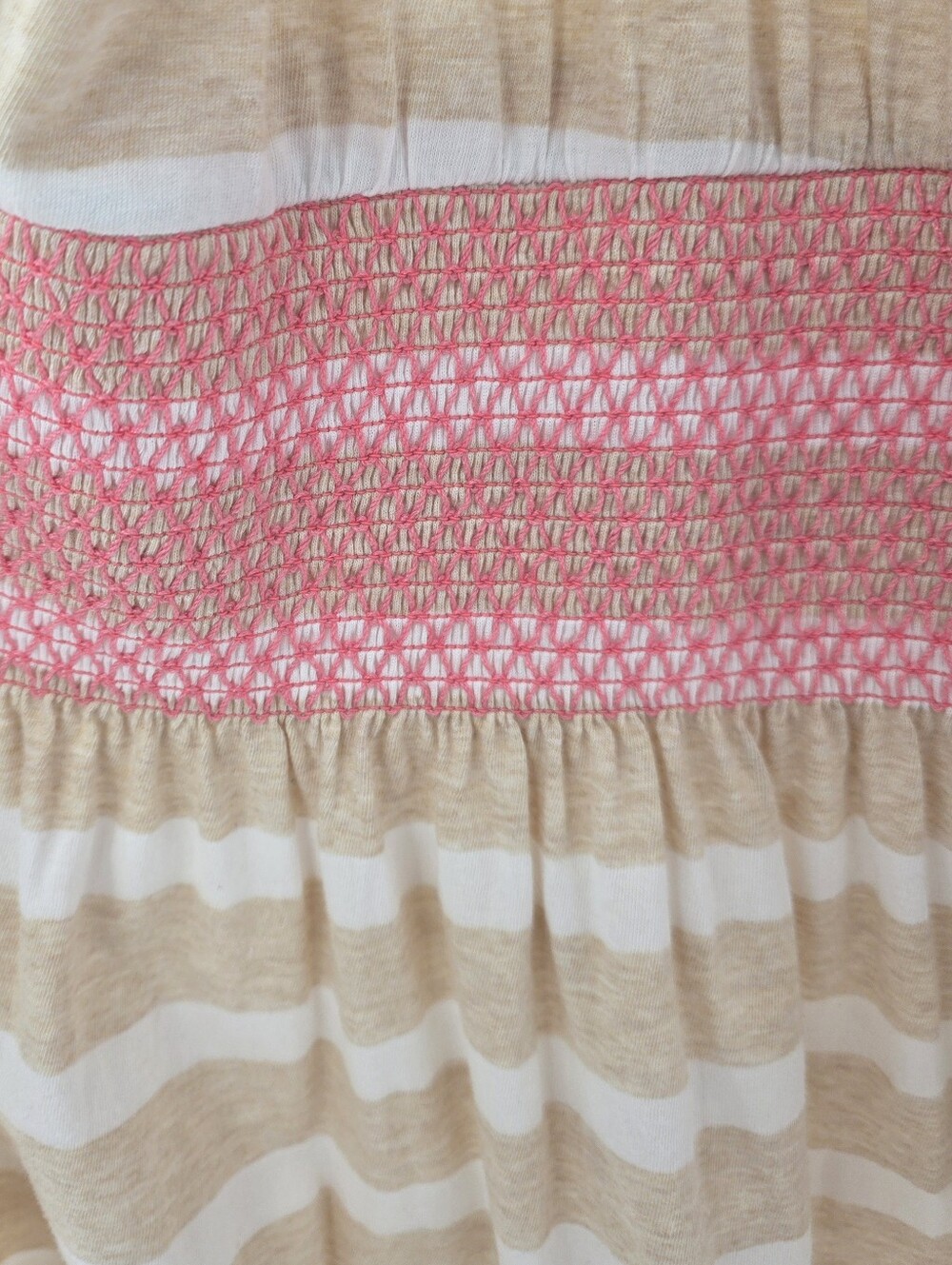 Lilly Pulitzer Striped Sleeveless Drop Waist Dress Medium Pink Beige - Picture 4 of 9